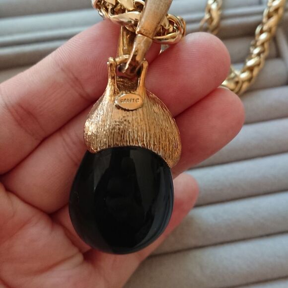 Craft OVERSIZED Chunky Rope Chain Amber Necklace - Picture 9 of 15